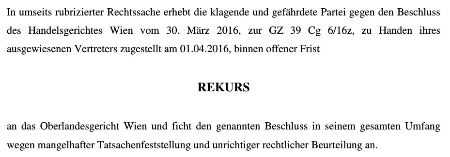 Mayr-Melnhof beruft erstinstanzlich verlorene Klage gegen Gatterjagdaward