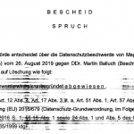 Datenschutzbehörde weist Beschwerde von Mayr-Melnhof-Kronzeugin gegen mich ab