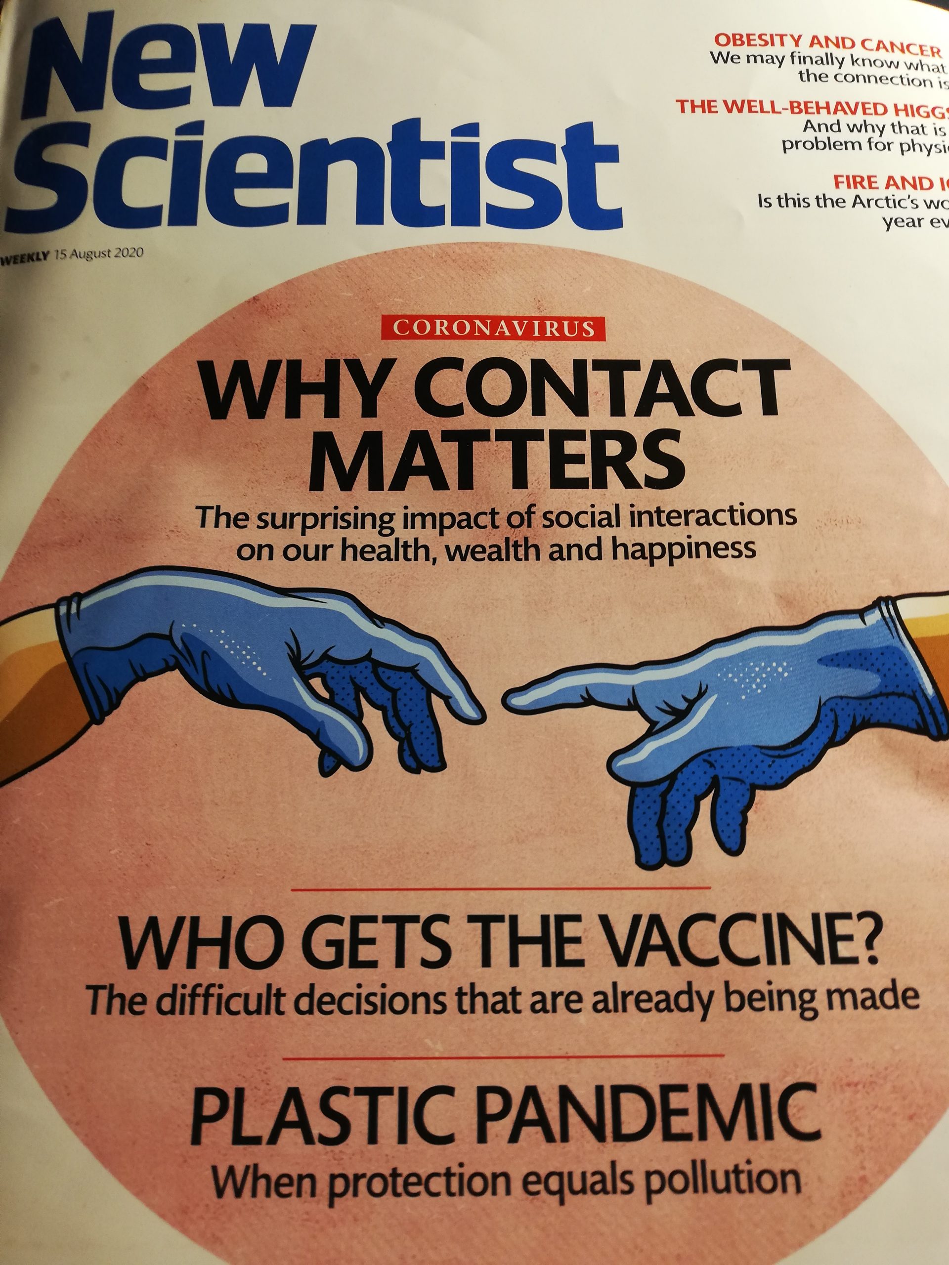 New Scientist vom 15. August 2020 zum Coronavirus als Beispiel